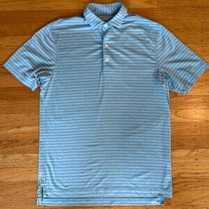 Johnnie-O Smith Striped Prep-Formance Jersey Polo, Size Small